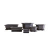 Bonsai Pots Plastic Flowerpots with Trays