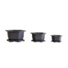 Bonsai Pots Plastic Flowerpots with Trays