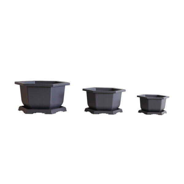 Bonsai Pots Plastic Flowerpots with Trays