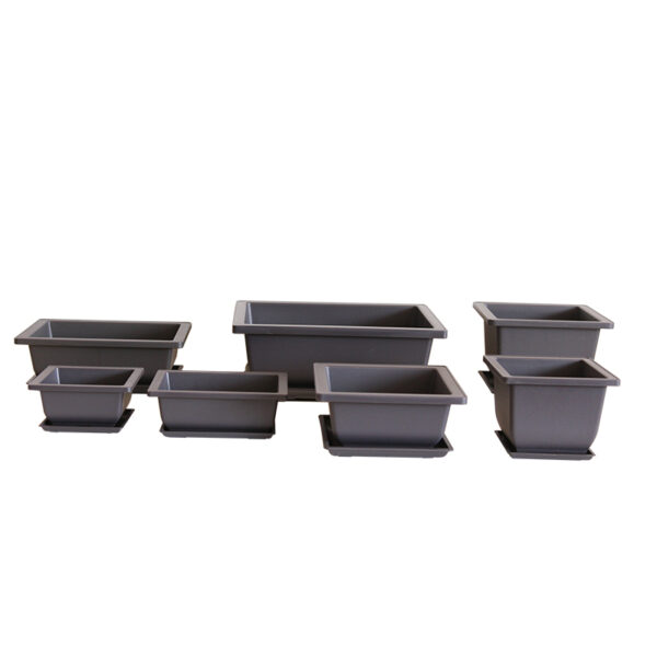 Bonsai Pots Plastic Flowerpots with Trays