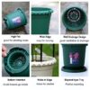 Gallon Plastic Flower Pot Thick Resin Chinese Planter for Indoor/Outdoor Plants