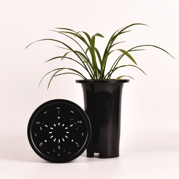 Flexible Plant Nursery Pots, Deep Plant Pot with Drainage Holes Plastic Planter for Greenhouse, Garden,