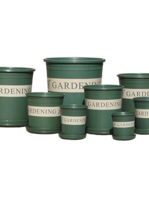 Nursery Gallon Pots for Planting with Drainage Hole and Saucer for Indoor Outdoor Plants, Seedlings, Succulents and Cuttings