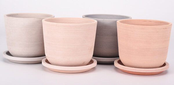 Terracotta-like Succulent Plastic Planter Pots Round Clay Pots with Drainage for Indoor Plants