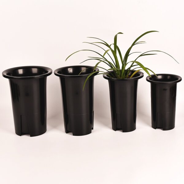 Flexible Plant Nursery Pots, Deep Plant Pot with Drainage Holes Plastic Planter for Greenhouse, Garden,