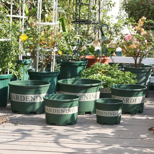 Thickened Plastic Pots for Plants with Drainage Holes