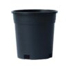 Round Bucket Thickened Plastic Flower Pots for Tree and Plant Growing Capacity Black Gardening Containers for Office Restaurant and Balcony