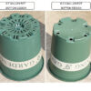 Nursery Gallon Pots for Planting with Drainage Hole and Saucer for Indoor Outdoor Plants, Seedlings, Succulents and Cuttings