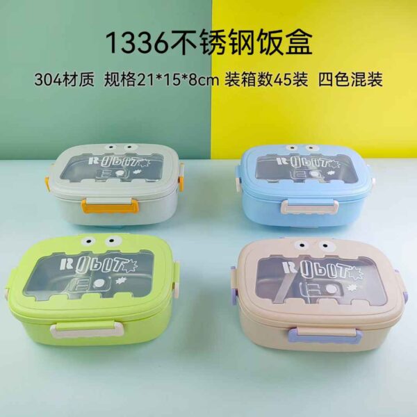 Stainless Steel & Durable Plastic Bento Box