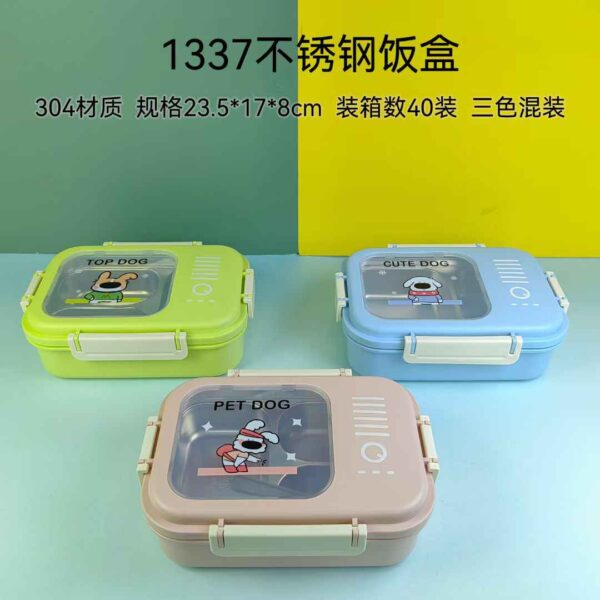 Stainless Steel & Durable Plastic Bento Box