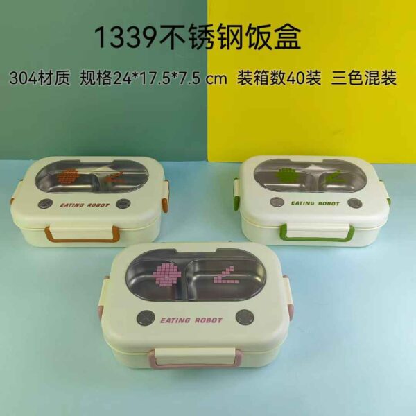 Stainless Steel & Durable Plastic Bento Box