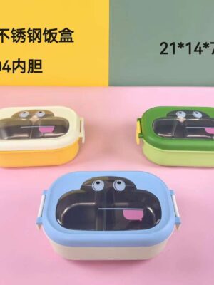 Stainless Steel Lunch Box, Leak Proof Insulated Food Containers with Removable Dividers, Stackable Box