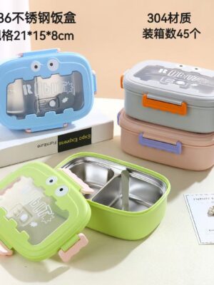 Stainless Steel & Durable Plastic Bento Box