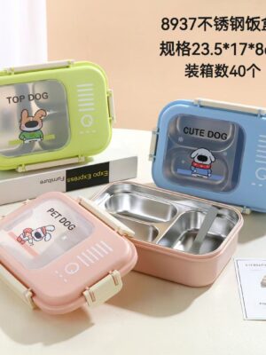 Stainless Steel & Durable Plastic Bento Box