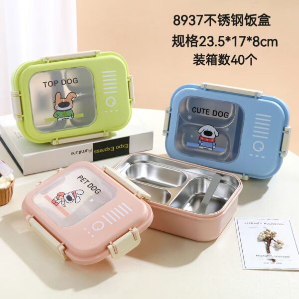 Stainless Steel & Durable Plastic Bento Box