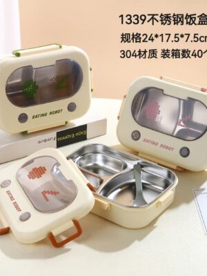 Stainless Steel & Durable Plastic Bento Box
