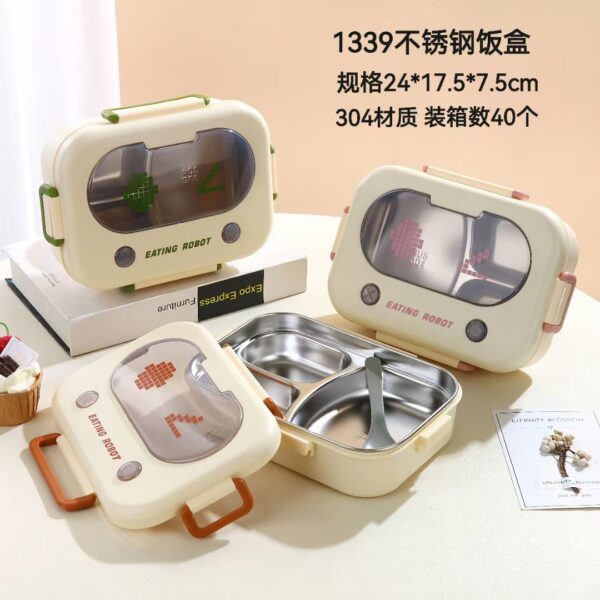 Stainless Steel & Durable Plastic Bento Box
