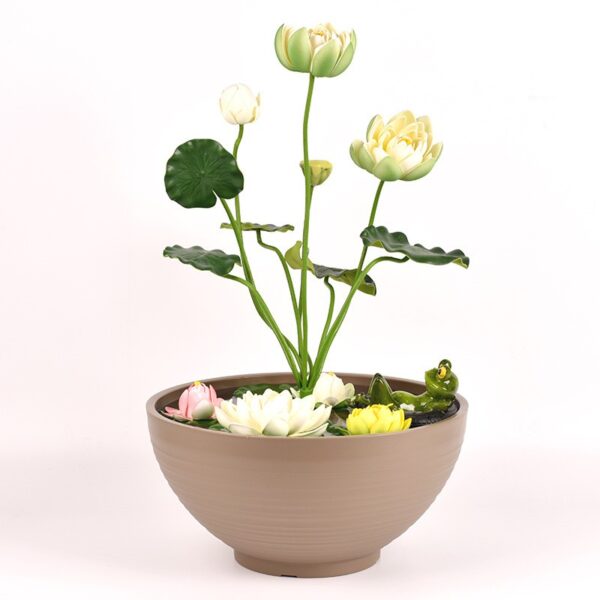 BOWL POTS 2 Stone-Look Planter