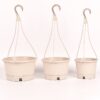 白色 Hanging Planter